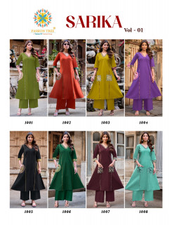 Passion Tree Sarika Kurtis With Palazzo Set Catalog at Wholesale Rate