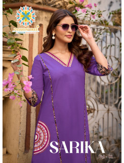 Passion Tree Sarika Kurtis With Palazzo Set Catalog at Wholesale Rate