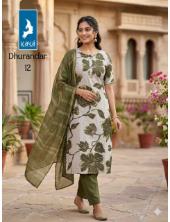Kaya Kurti Dhurandhar Readymade Dress Size Set at Wholesale Rate