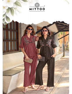 Mittoo Kurti Daizy Vol 2 Co Ord Set Catalog at Wholesale Rate