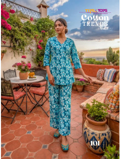 Tips And Tops Cotton Trends Vol 5 Co Ord Set Catalog at Wholesale Rate