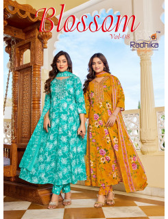 Radhika Lifestyle Blossom Vol 8  Printed Salwar Kameez Catalog at Wholesale Rate
