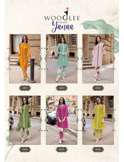 Wooglee Fashion Yanaa Kurtis With Bottom Catalog at Wholesale Rate