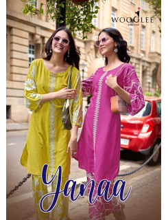 Wooglee Fashion Yanaa Kurtis With Bottom Catalog at Wholesale Rate