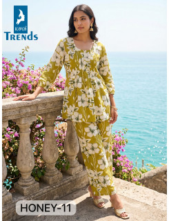 Kaya Kurti Honey Co Ord Set Size Set at Wholesale Rate
