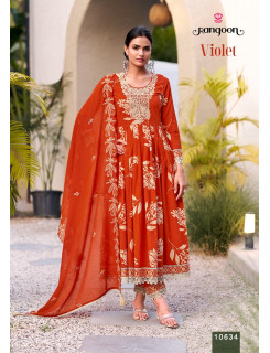 Rangoon Violet Cotton Salwar Kameez Catalog at Wholesale Rate