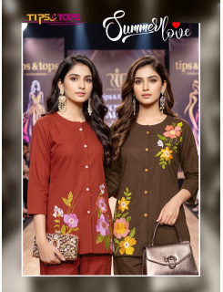Tips And Tops Summer Love Co Ord Set Catalog at Wholesale Rate