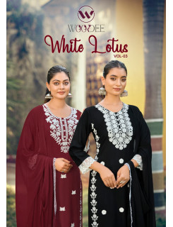 Woodee White Lotus Vol 3 Readymade Dress Catalog at Wholesale Rate