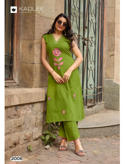 Kadlee Rose Petal Kurtis With Bottom Catalog at Wholesale Rate