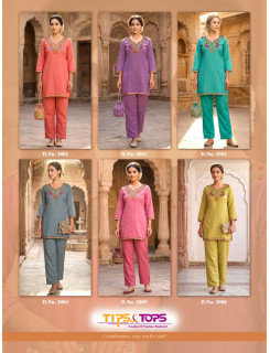 Tips And Tops Trendy Touch Vol 1 Co Ord Set Catalog at Wholesale Rate