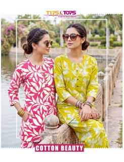 Tips And Tops Cotton Beauty Co Ord Set Catalog at Wholesale Rate