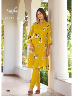 Radhika Lifestyle Zalak Vol 4 Co Ord Set Catalog at Wholesale Rate