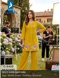 Kaya Trends Kurtis With Bottom Size Set at Wholesale Rate