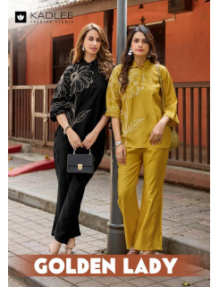 Kadlee Golden Lady Co Ord Set Catalog at Wholesale Rate
