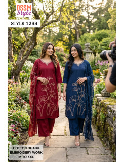 Ossm Style 1255 Readymade Dress Size Set at Wholesale Rate