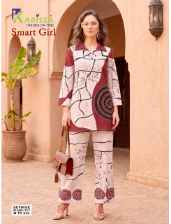 Karissa Smart Girl Co Ord Set Size Set at Wholesale Rate
