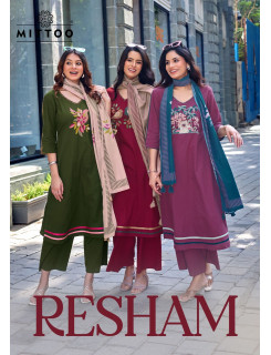 Mittoo Kurti Resham Cotton Salwar Kameez Catalog at Wholesale Rate