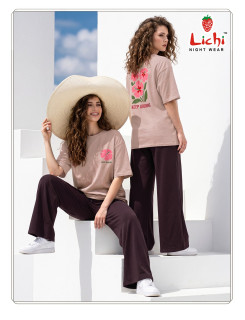 Lichi Kaira Night Wear Co Ord Set Catalog at Wholesale Rate