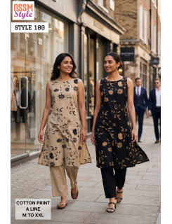 Ossm Style 180 Kurtis With Bottom Size Set at Wholesale Rate Ossm Style 180 Kurtis With Bottom Size Set at Wholesale Rate