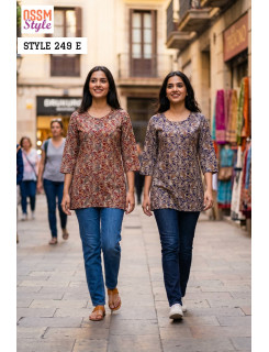 Ossm Style 249E Ladies Tops Size Set at Wholesale Rate