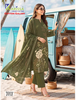Karissa Dno 2005 Cotton Salwar Kameez Size Set at Wholesale Rate