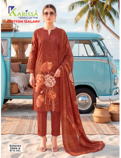 Karissa Dno 2005 Cotton Salwar Kameez Size Set at Wholesale Rate