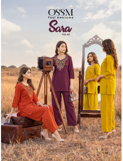 Ossm Sara Vol 2 Co Ord Set Catalog at Wholesale Rate