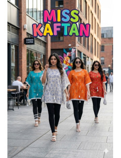 Aarvee Creation Miss Kaftan Cotton Kurtis Catalog at Wholesale Rate