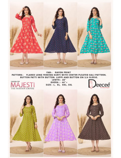 Dee Cee Majesti Feeding Kurtis Catalog at Wholesale Rate