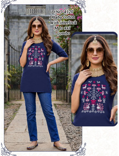 Aarvee Creation Dno 4115 Ladies Tops Size Set at Wholesale Rate