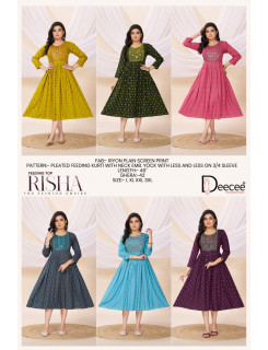 Dee Cee Risha Feeding Kurtis Catalog at Wholesale Rate Dee Cee Risha Feeding Kurtis Catalog at Wholesale Rate