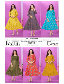 Dee Cee Teena Feeding Kurtis Catalog at Wholesale Rate