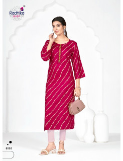 Radhika Lifestyle Alisha Vol 8 Rayon Kurti Catalog at Wholesale Rate