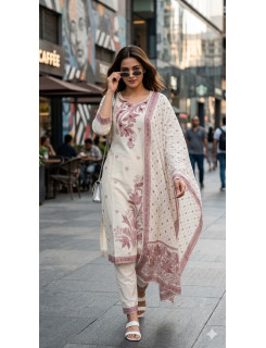 Aarvee Creation White Readymade Dress Size Set at Wholesale Rate