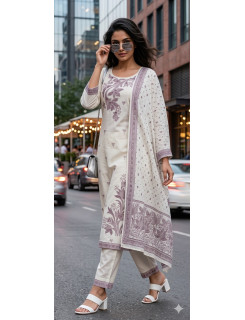 Aarvee Creation White Readymade Dress Size Set at Wholesale Rate