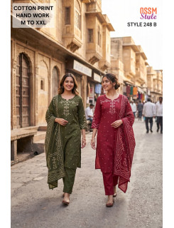 Ossm Style 248B Readymade Dress Size Set at Wholesale Rate