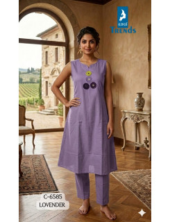 Aarvee Creation Dno 6585 Kurti Palazzo Set Size Set at Wholesale Rate