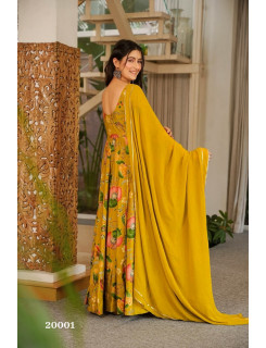 Clora Vol 20 Printed Anarkali Gown Catalog at Wholesale Rate
