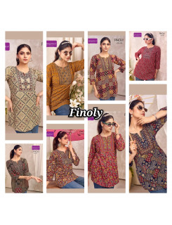 Rangmaya Finoly Cotton Kurtis Catalog at Wholesale Rate
