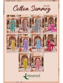 Pragyan Cotton Summry Vol 4 Printed Salwar Kameez Catalog at Wholesale Rate
