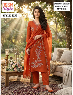 Ossm Style 1233 Readymade Dress Size Set at Wholesale Rate