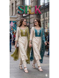 Aarvee Creation Silk Readymade Dress Catalog at Wholesale Rate