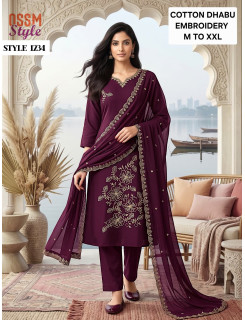 Ossm Style 1234 Readymade Dress Size Set at Wholesale Rate