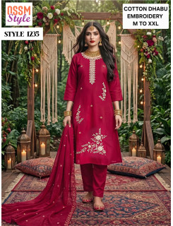 Ossm Style 1235 Readymade Dress Size Set at Wholesale Rate
