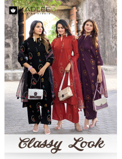 Kadlee Classy Look Printed Salwar Kameez Catalog at Wholesale Rate