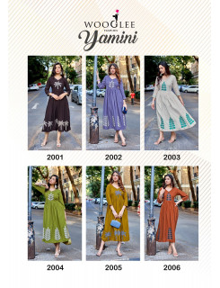 Wooglee Fashion Yamini One Piece Dress Catalog at Wholesale Rate