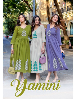 Wooglee Fashion Yamini One Piece Dress Catalog at Wholesale Rate