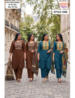 Ossm Style 1269 Readymade Dress Size Set at Wholesale Rate