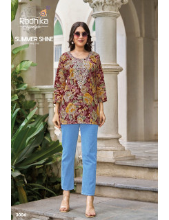 Radhika Lifestyle Summer Shine Vol 3 Cotton Kurtis Catalog at Wholesale Rate