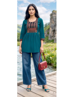 Aarvee Creation Ghera Ladies Tops Size Set at Wholesale Rate